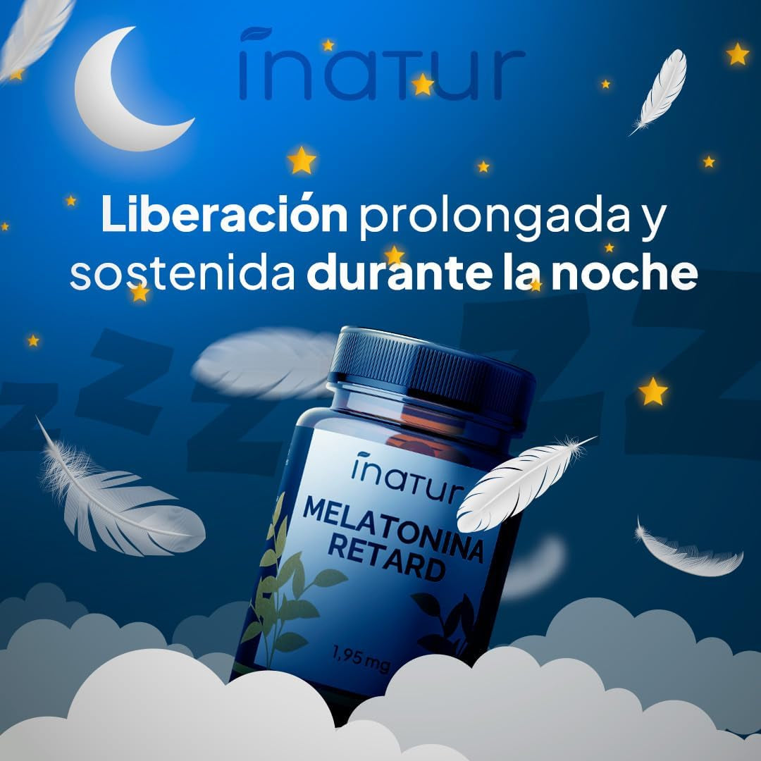 Melatonina Retard 1,9 Mg – Liberación Prolongada - 365 Comprimidos Veganos