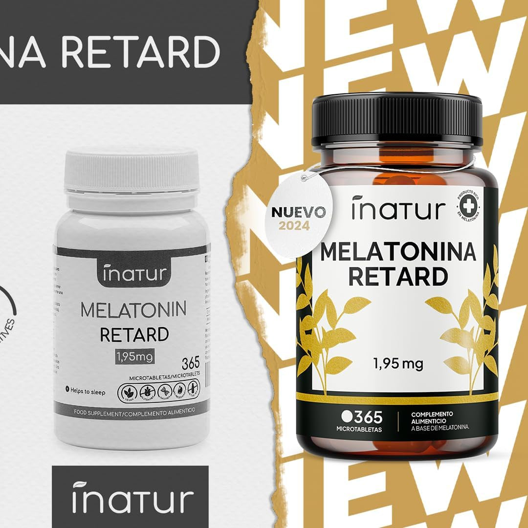Melatonina Retard 1,9 Mg – Liberación Prolongada - 365 Comprimidos Veganos