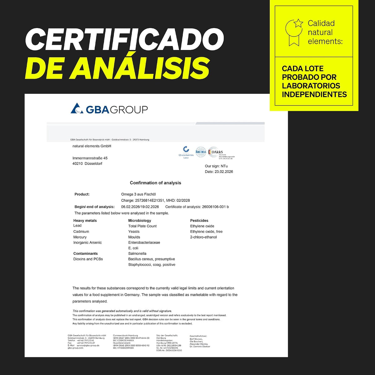 Omega 3 2000Mg Por Dosis Diaria - 365 Cápsulas De Omega-3 - Máxima Concentración De DHA 240Mg Y EPA 360Mg - Probada En Laboratorio Y Fabricada En Alemania