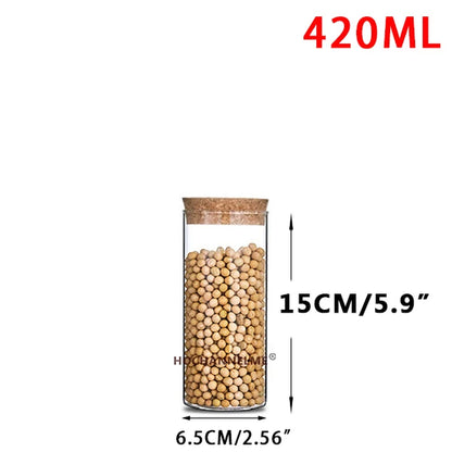 Glass Jar with Lid Cookie Kitchen Storage Jars and Lids Mason Candy Spices Glass Container Wholesale Condiments Organizer