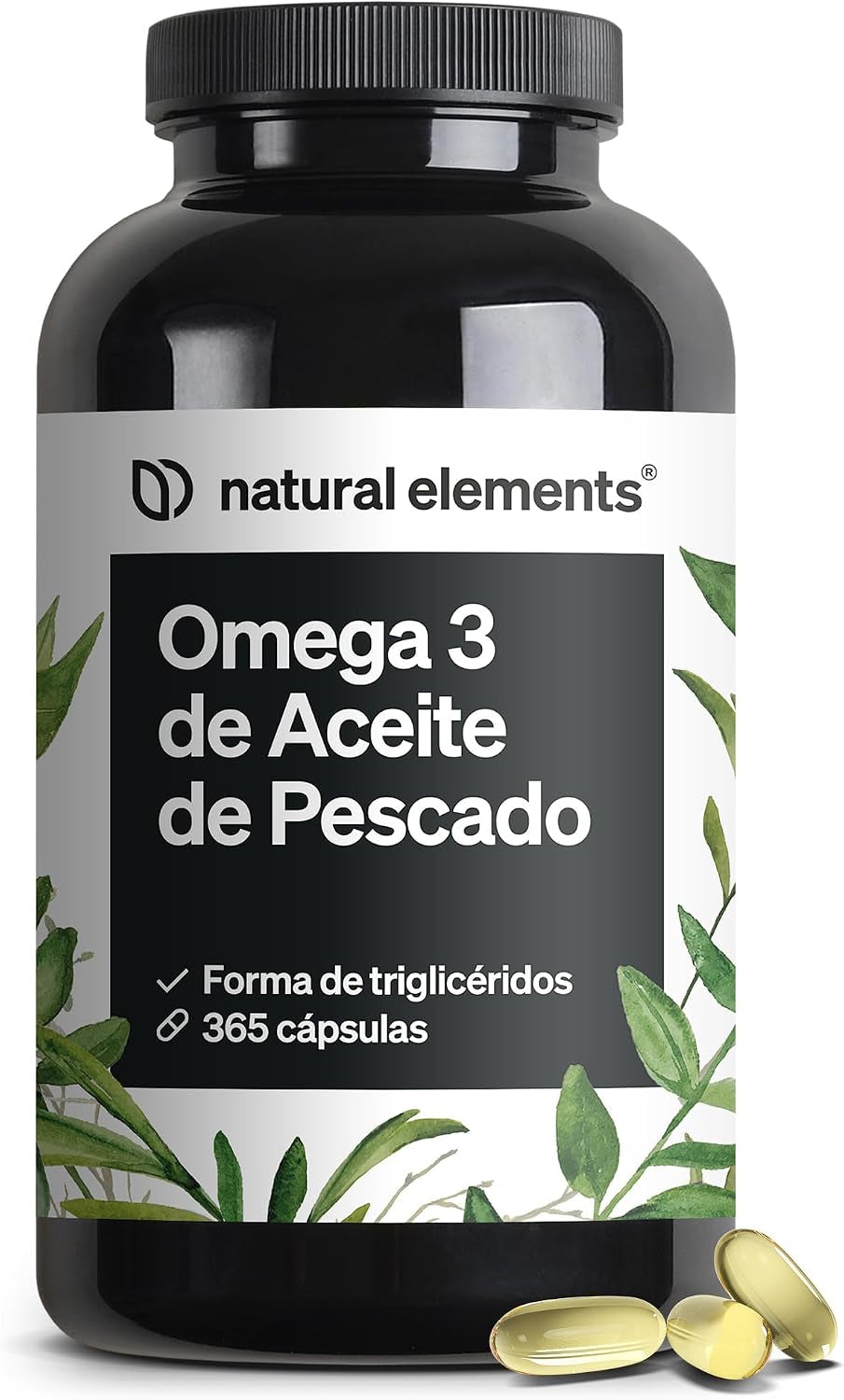 Omega 3 2000Mg Por Dosis Diaria - 365 Cápsulas De Omega-3 - Máxima Concentración De DHA 240Mg Y EPA 360Mg - Probada En Laboratorio Y Fabricada En Alemania