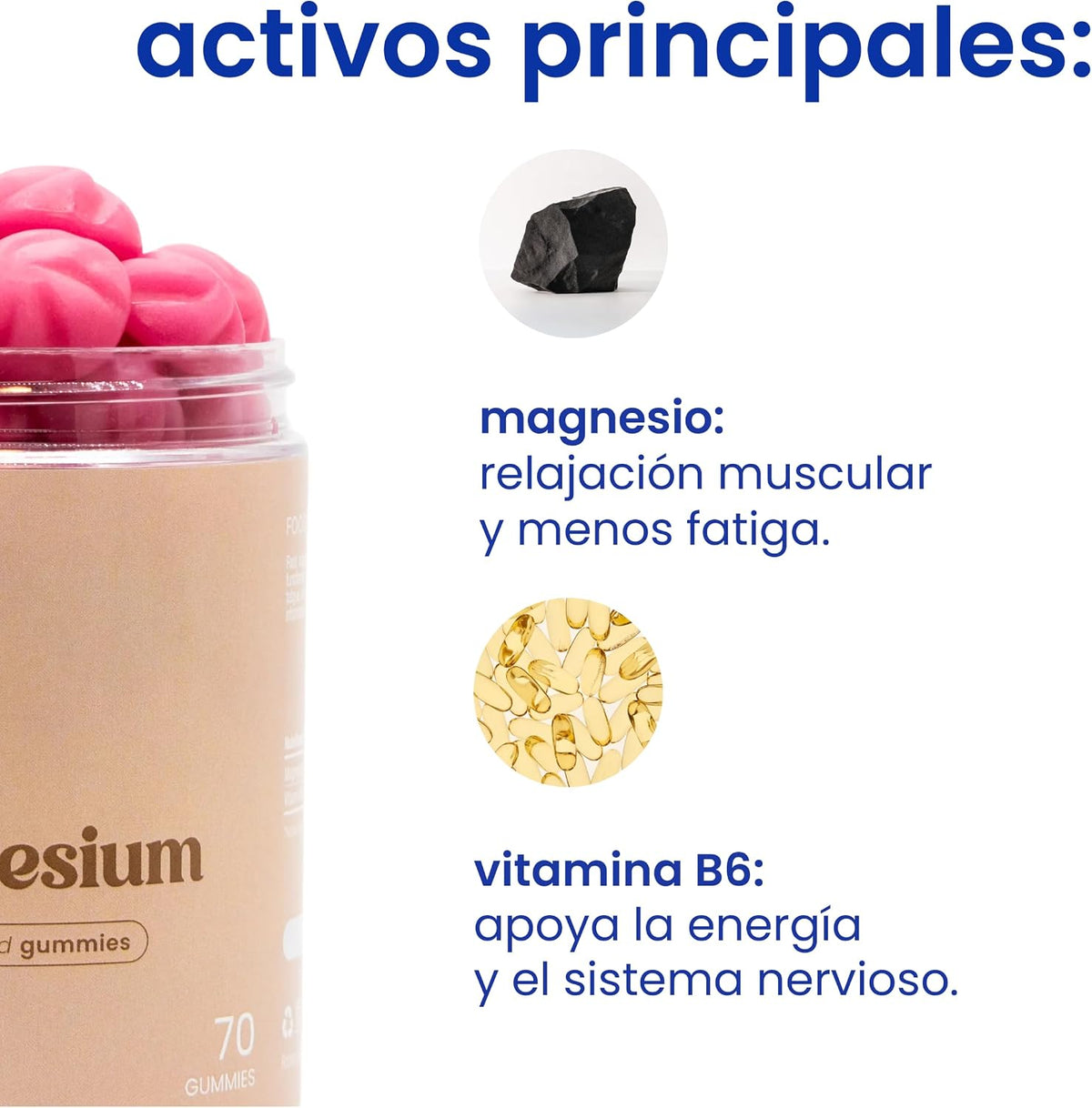Jelly Pills Gominolas De Citrato De Magnesio -1640Mg Con Vitamina B6