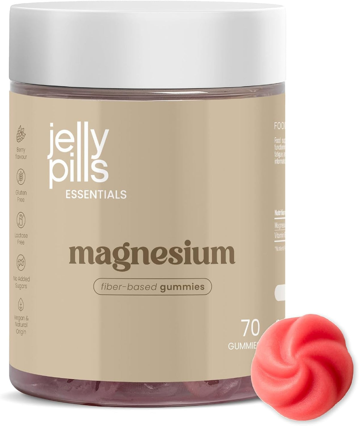 Jelly Pills Gominolas De Citrato De Magnesio -1640Mg Con Vitamina B6