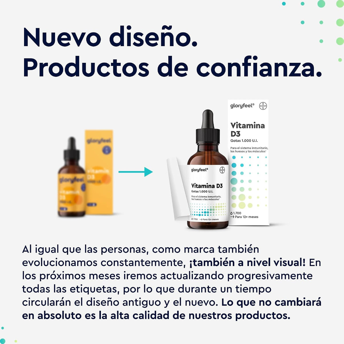 Vitamina D3 En Gotas - 5000 U.I. Por 5 Gotas - 50Ml (Líquido) En Aceite MCT De Coco - Altamente Biodisponibles Y Estables - Probado En Laboratorio, Fabricado En Alemania Sin Aditivos
