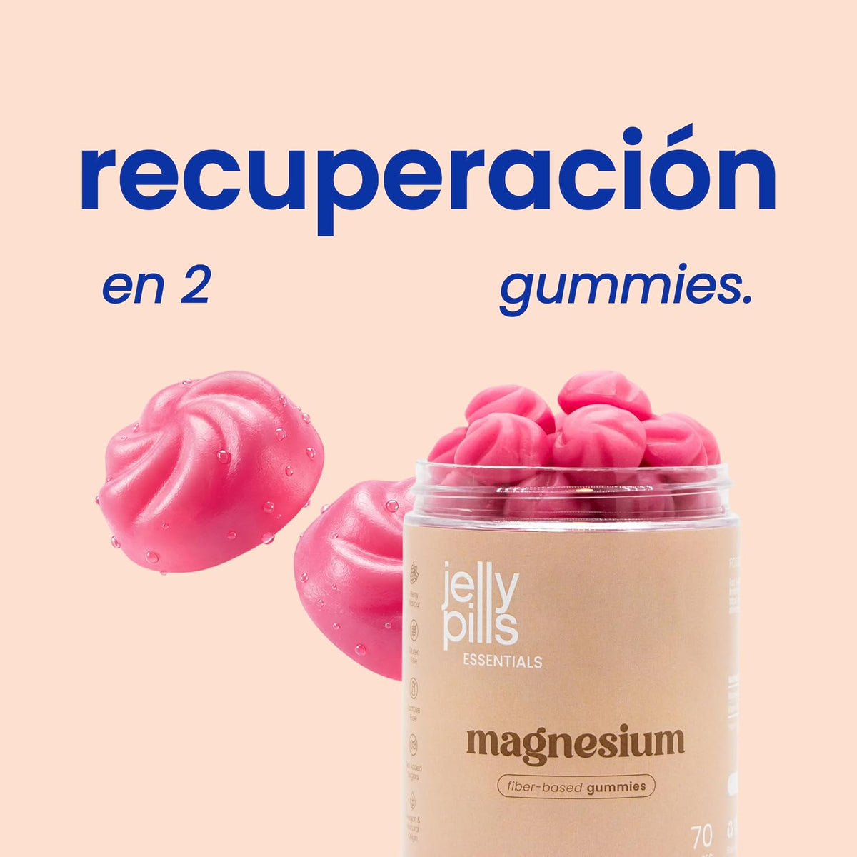 Jelly Pills Gominolas De Citrato De Magnesio -1640Mg Con Vitamina B6