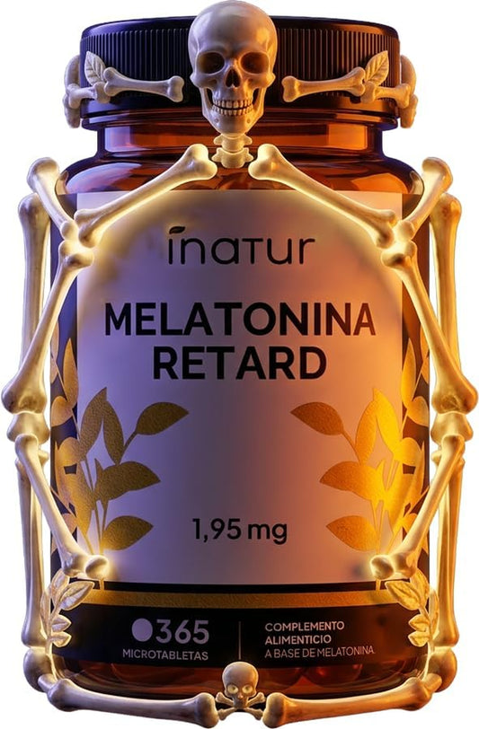 Melatonina Retard 1,9 Mg – Liberación Prolongada - 365 Comprimidos Veganos
